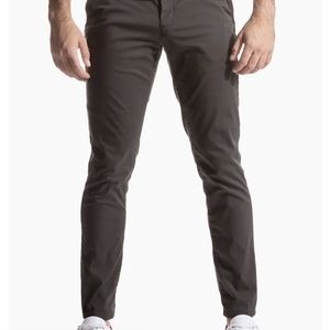 Birddogs Men's Pants, Slim Fit Stretch Broose Waynes, Dark Grey 32 X 30